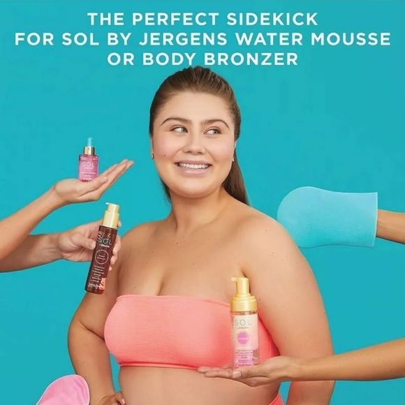 Lot of 4 SOL by Jergens Sunless Self-Tanning Reusable Application Mitt - Picture 3 of 3